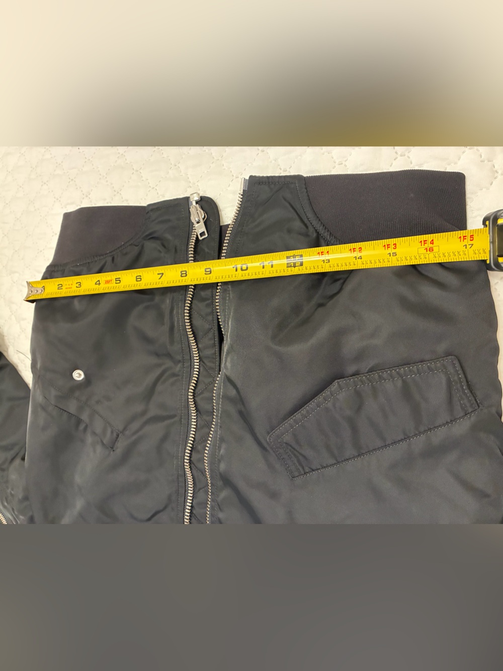 Aritzia - Talula Whitby Black Bomber Jacket with Zip Front - Picture 10 of 10